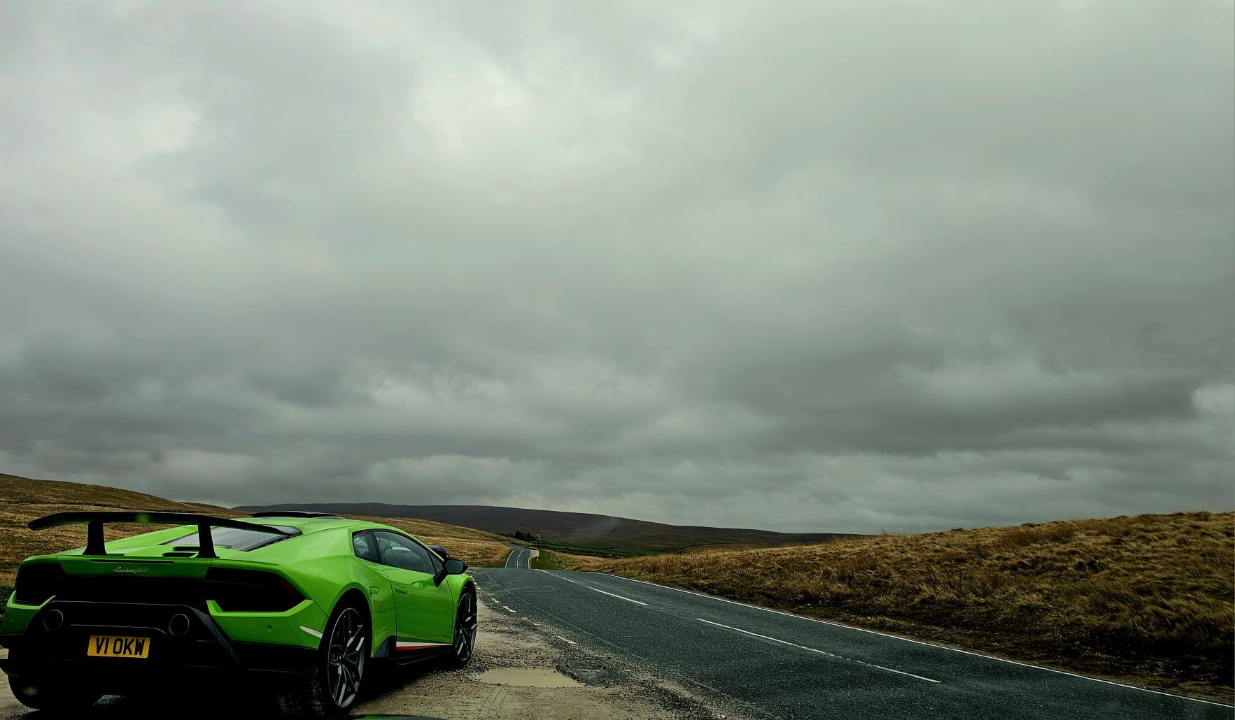 Rear view of Lamborghini Huracán Performante